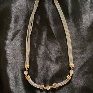 Elegant Gold and Silver Necklace